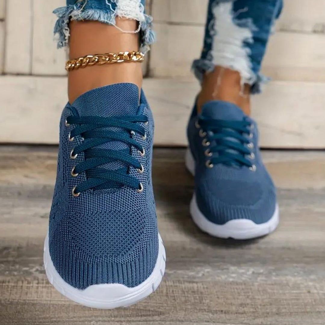 Women's Orthopedic Breathable Mesh Lace-Up Trainers