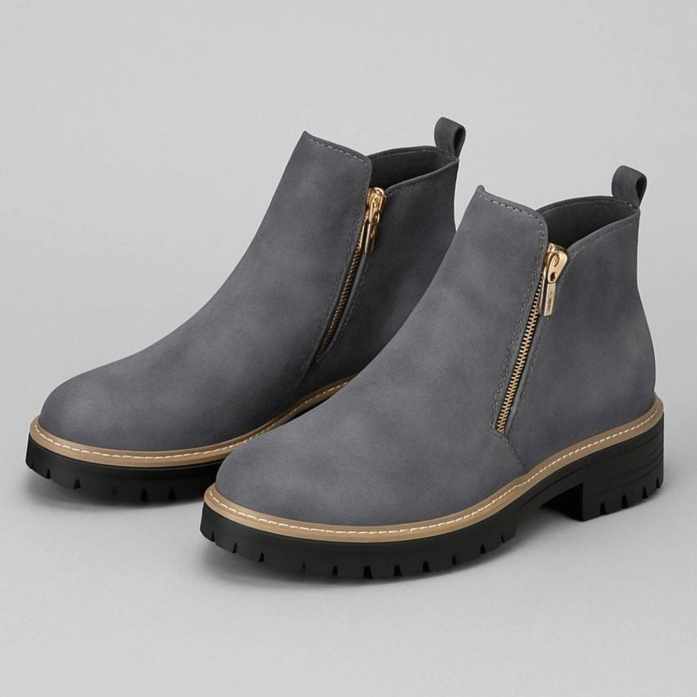 Women's Orthopedic Side-Zip Ankle Boots Cushioned Insole