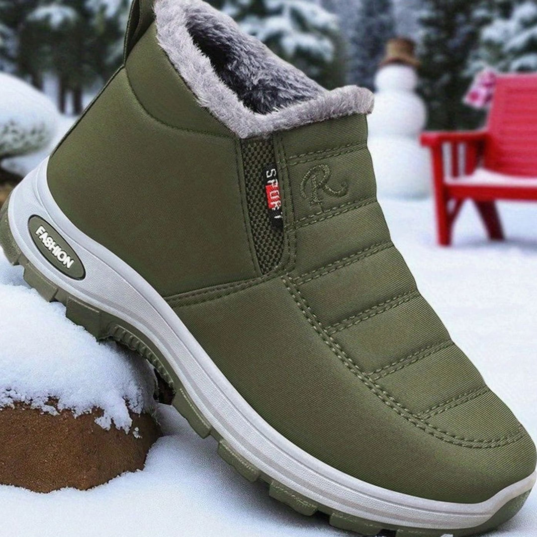 Women's Orthopedic Slip-On Fleece-Lined Winter Ankle Boots
