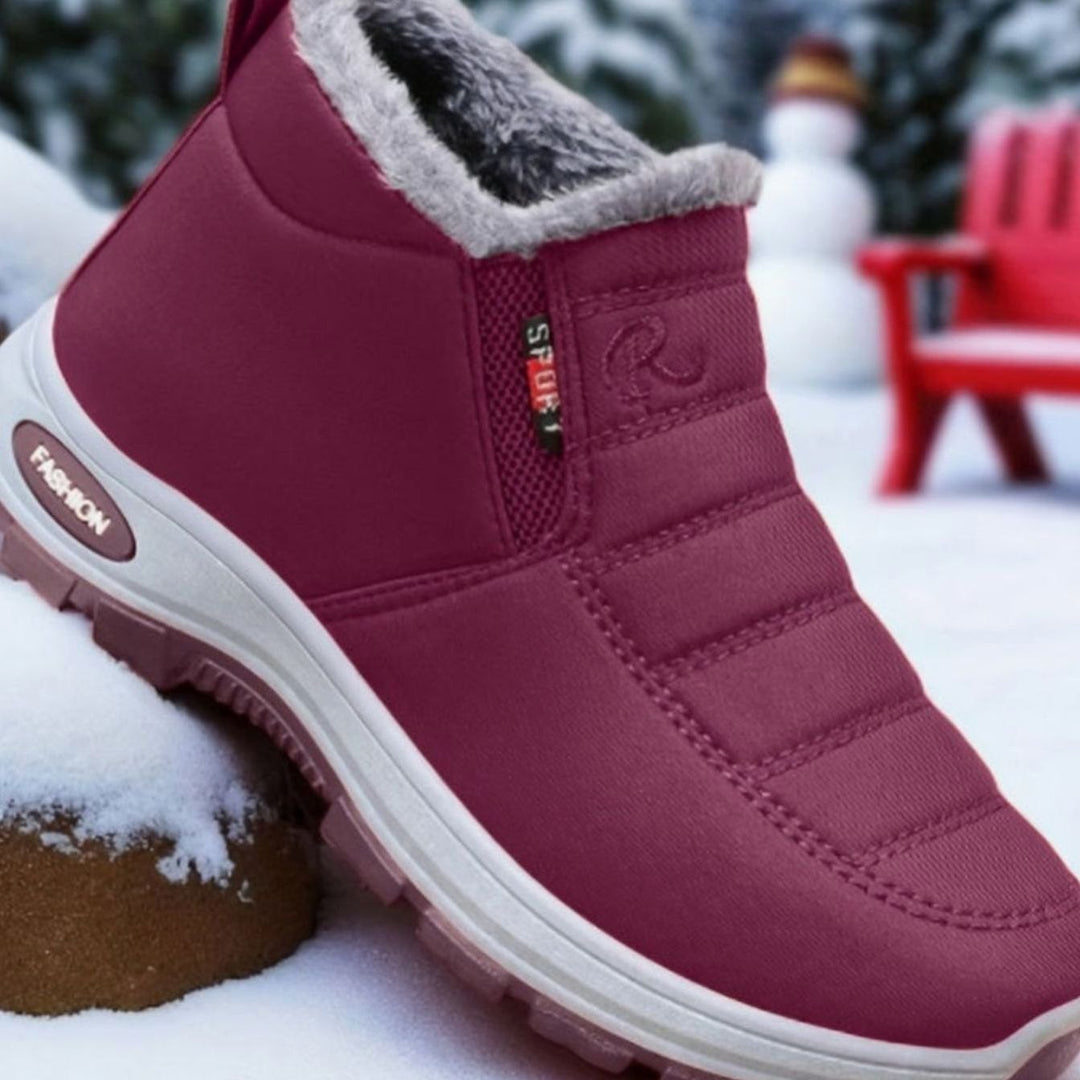 Women's Orthopedic Slip-On Fleece-Lined Winter Ankle Boots