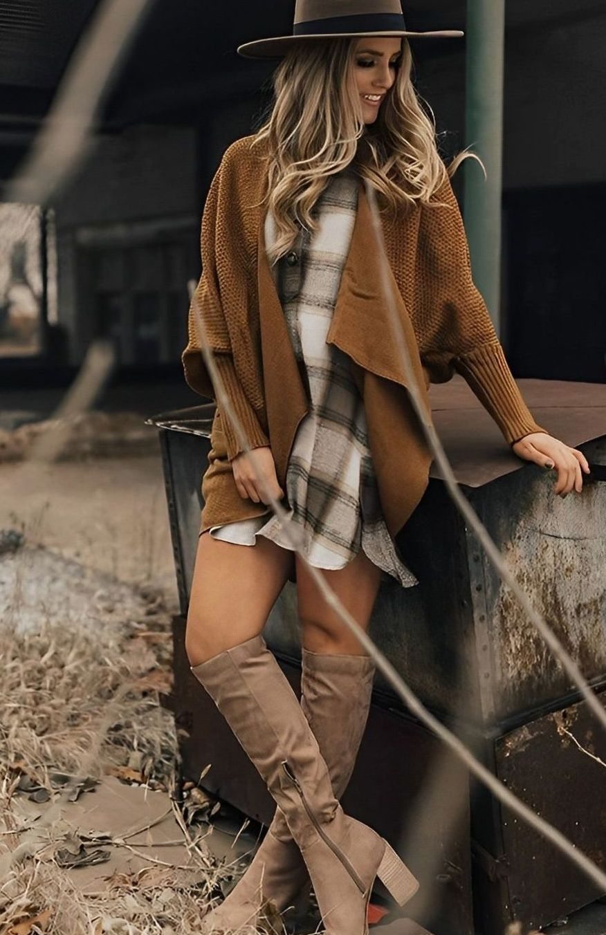 Women's Over-the-Knee Block-Heel Suede-Look Boots