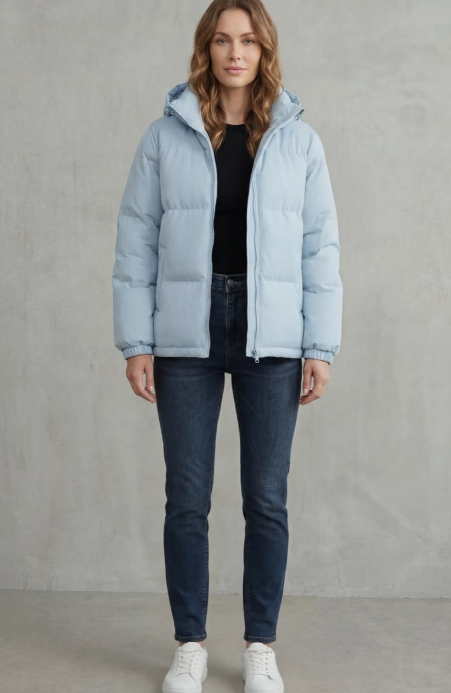 Women's Quilted Hooded Puffer Jacket Winter Coat