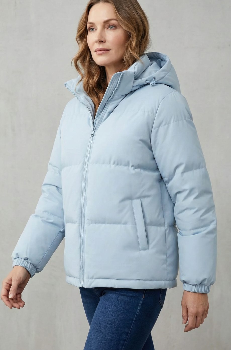 Women's Quilted Hooded Puffer Jacket Winter Coat