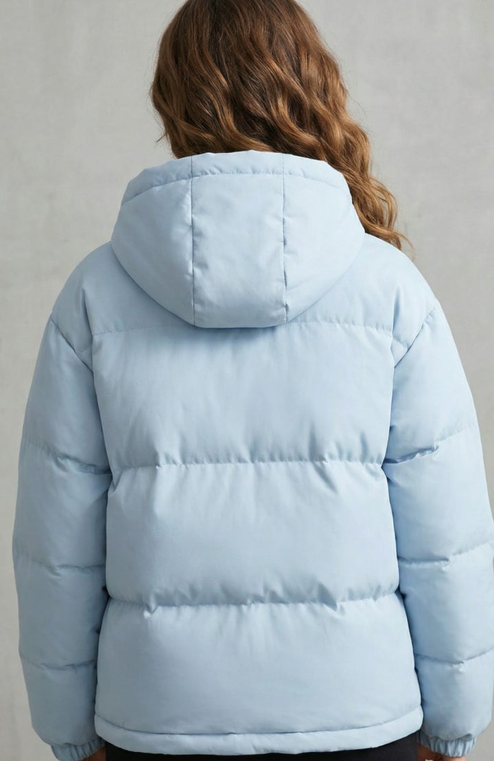 Women's Quilted Hooded Puffer Jacket Winter Coat