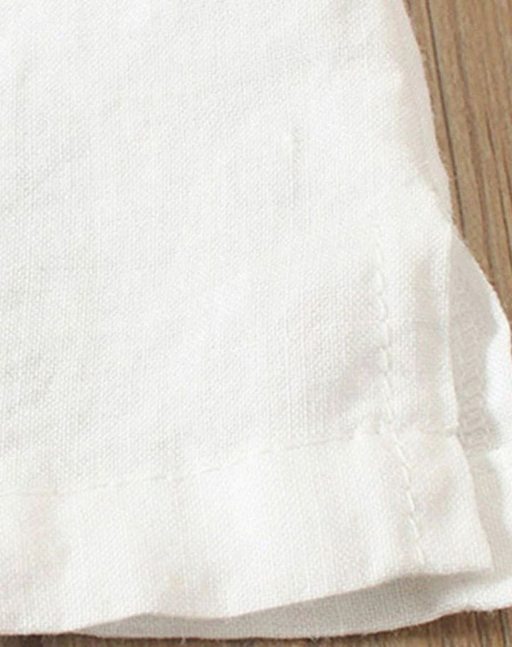 Women's Relaxed-Fit Asymmetric Button Short-Sleeve Blouse