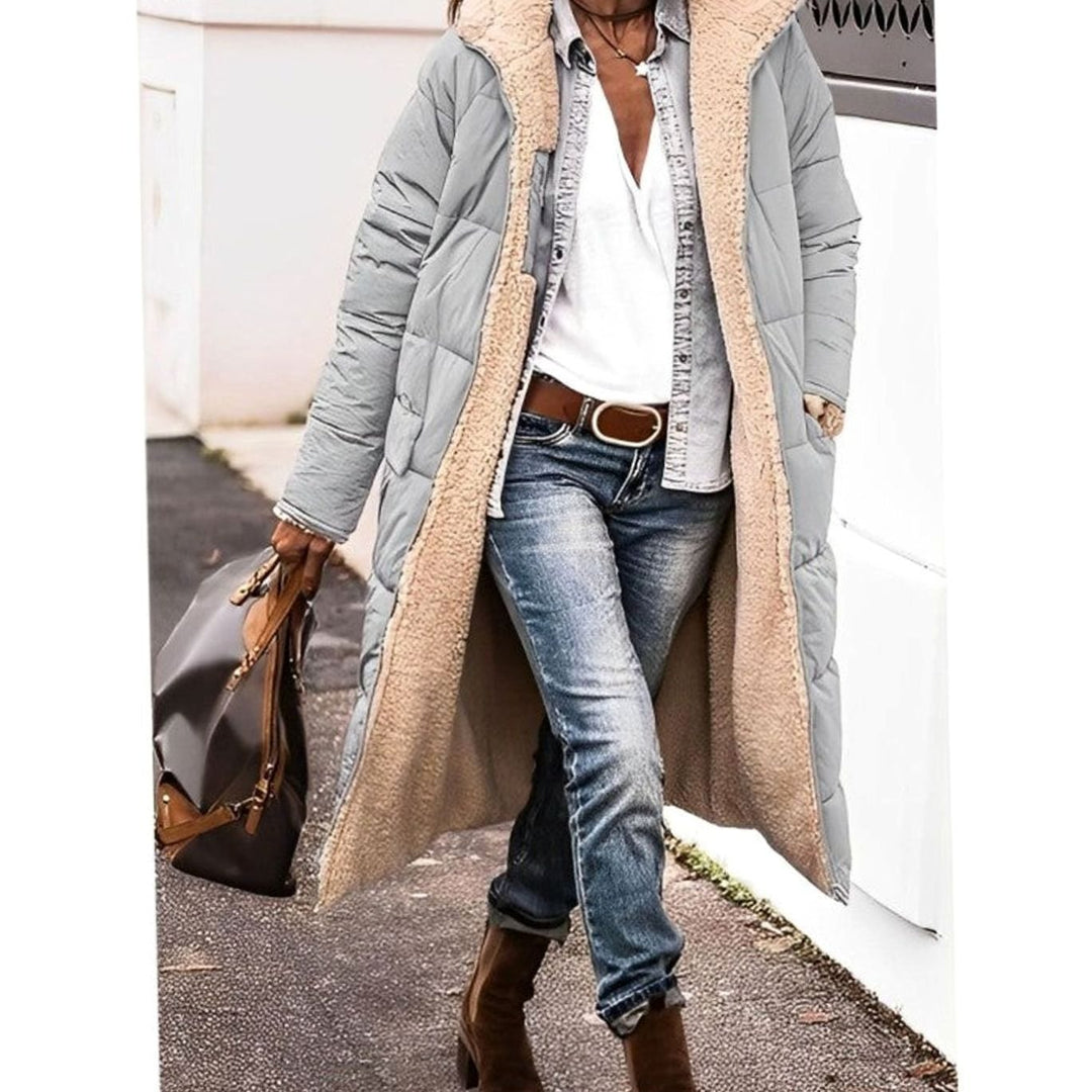 Women's Reversible Teddy-Lined Long Padded Winter Coat