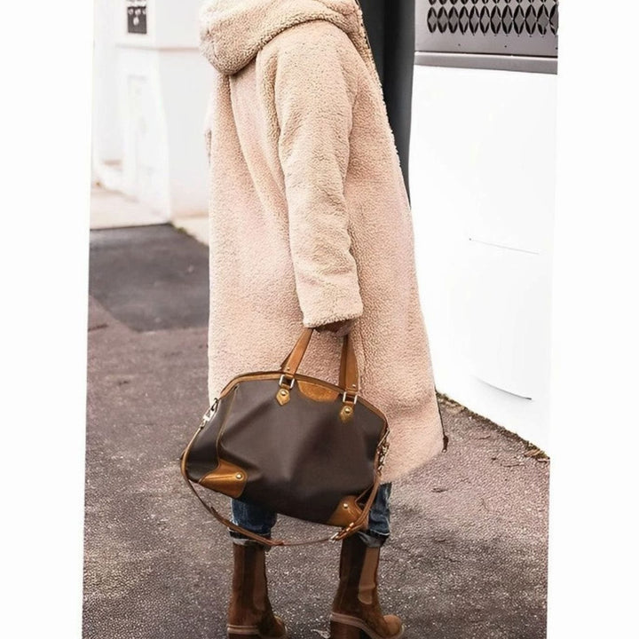 Women's Reversible Teddy-Lined Long Padded Winter Coat