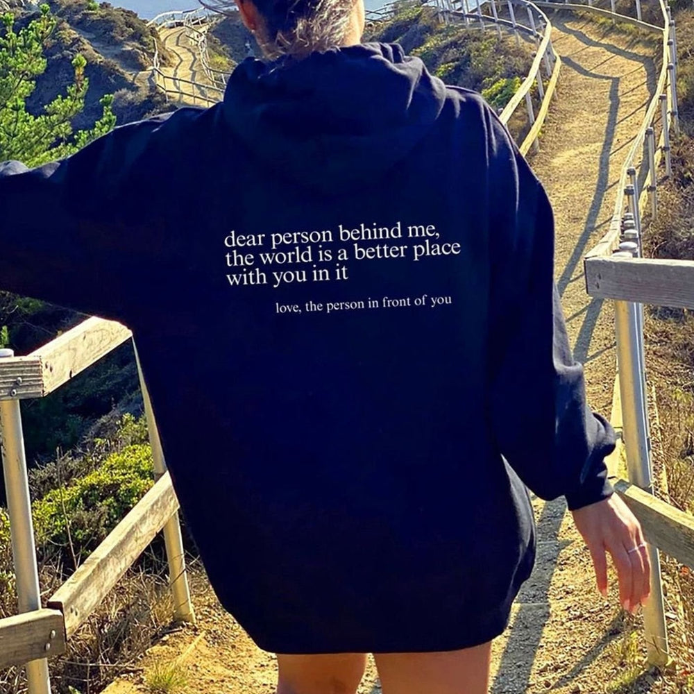 Women's Slogan Graphic Pullover Hoodie Fleece Sweatshirt