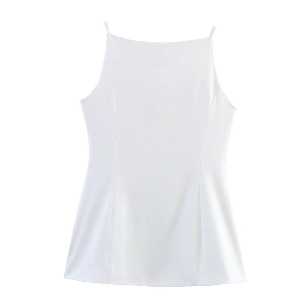 Women's Tailored Button-Front Sleeveless Blazer Vest