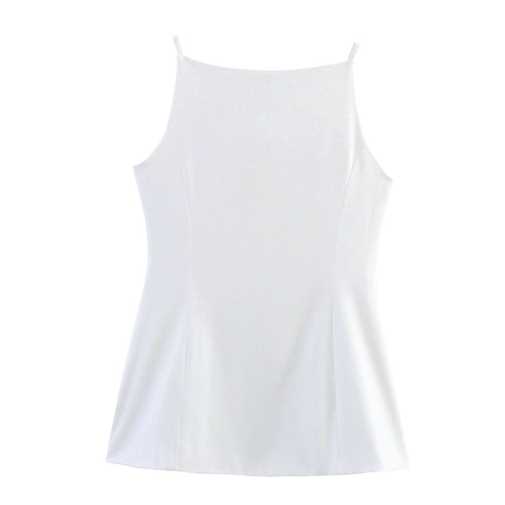 Women's Tailored Button-Front Sleeveless Blazer Vest
