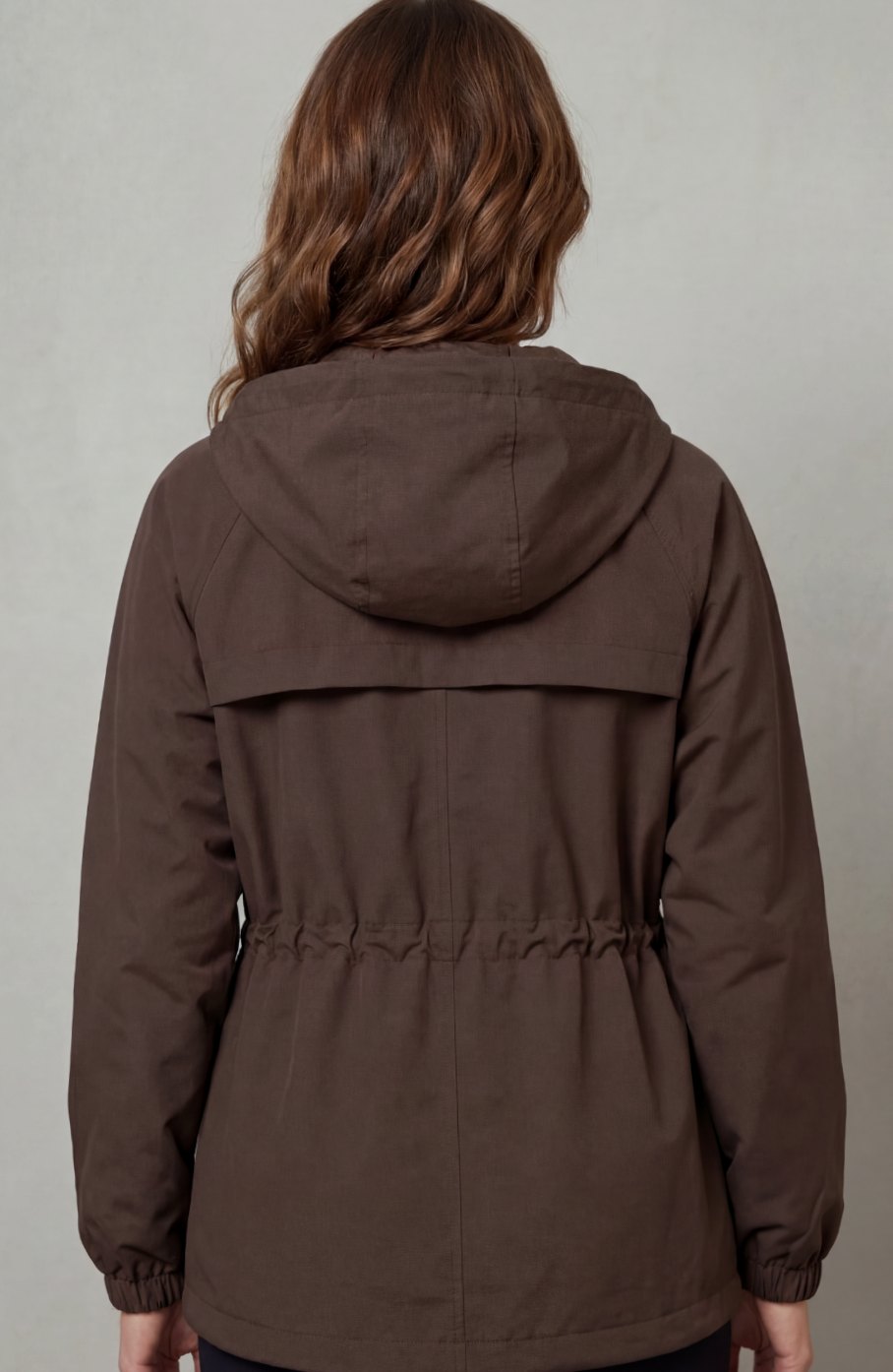 Women's Waterproof Utility Parka Drawstring Hooded Jacket
