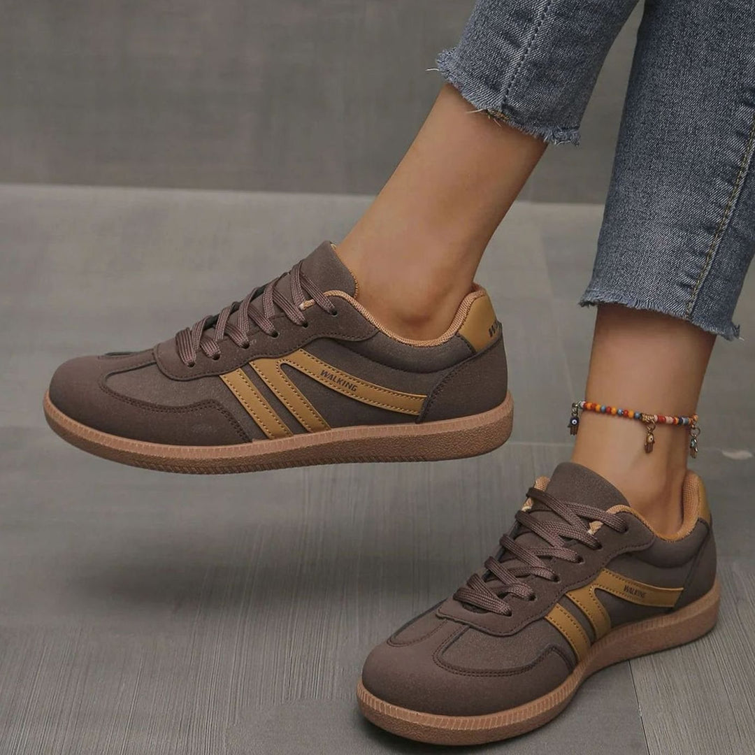 Women's Wide Toe Box Orthopedic Lace-Up Trainers