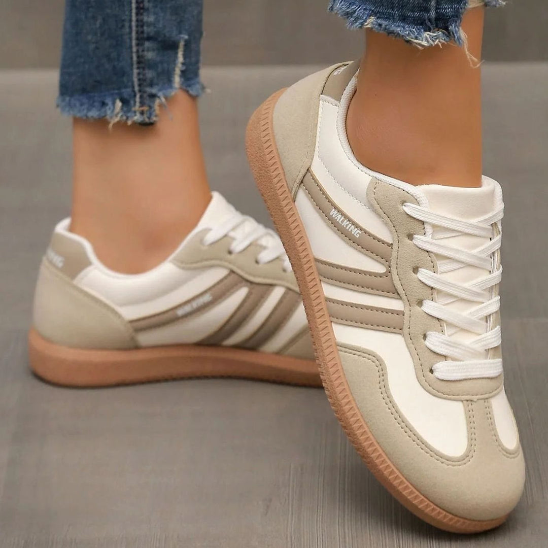Women's Wide Toe Box Orthopedic Lace-Up Trainers