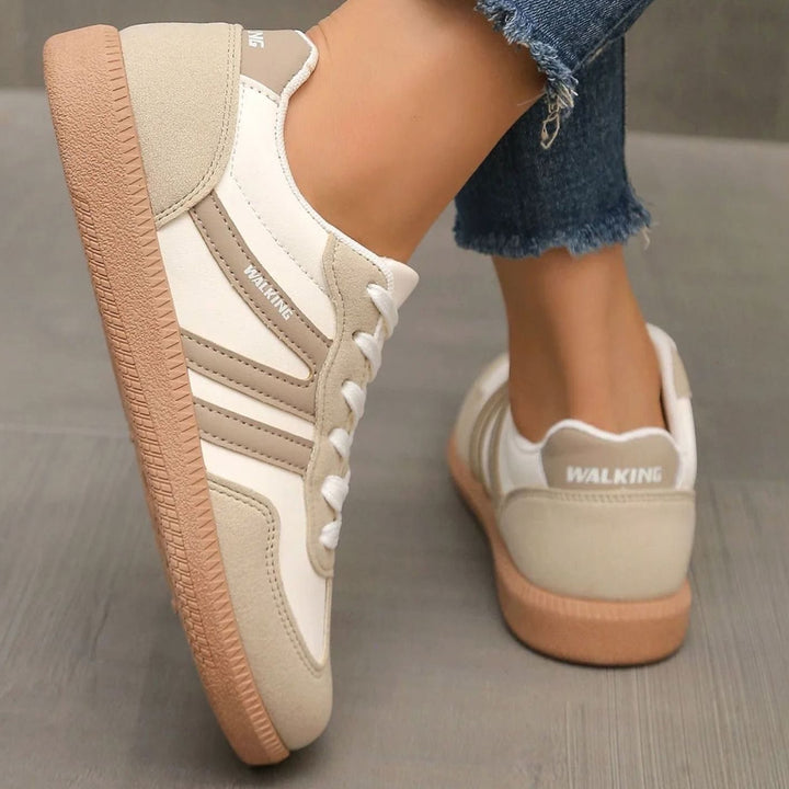 Women's Wide Toe Box Orthopedic Lace-Up Trainers
