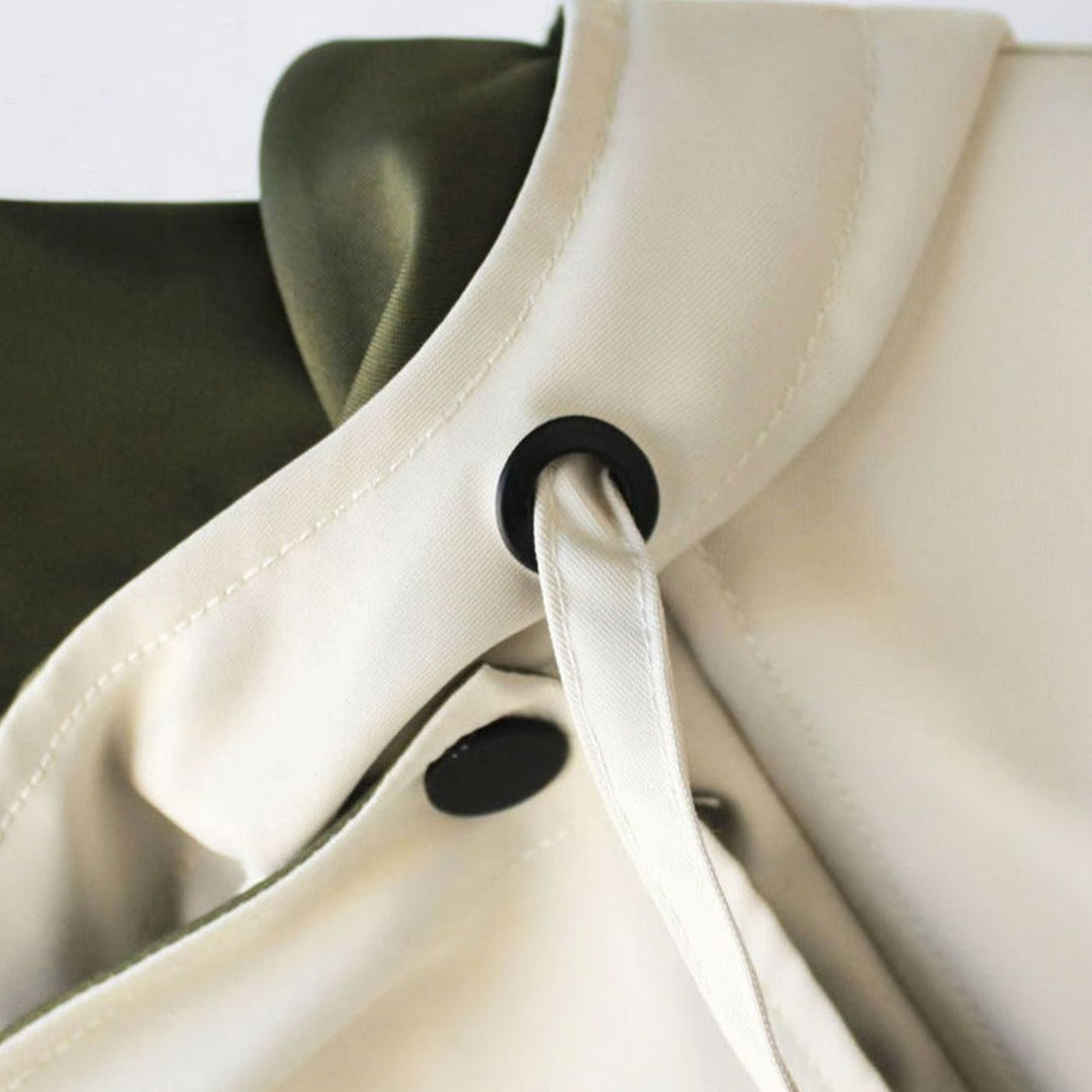 Women's Windproof Double-Layer Zip-Button Oversized Jacket