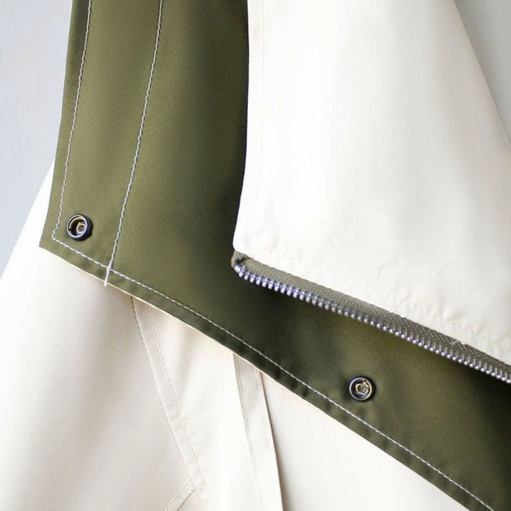 Women's Windproof Double-Layer Zip-Button Oversized Jacket